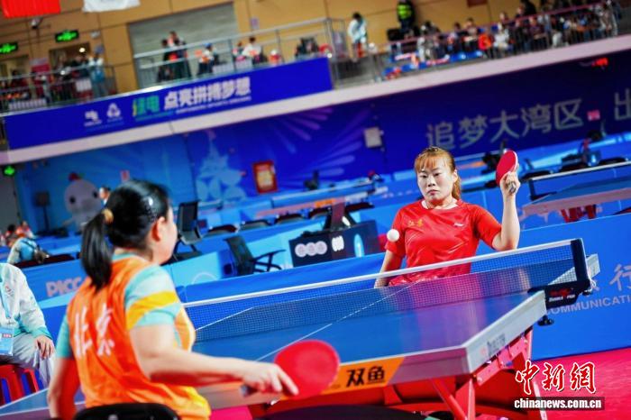 残特奥会乒乓球赛激烈角逐 重庆队斩获5金
